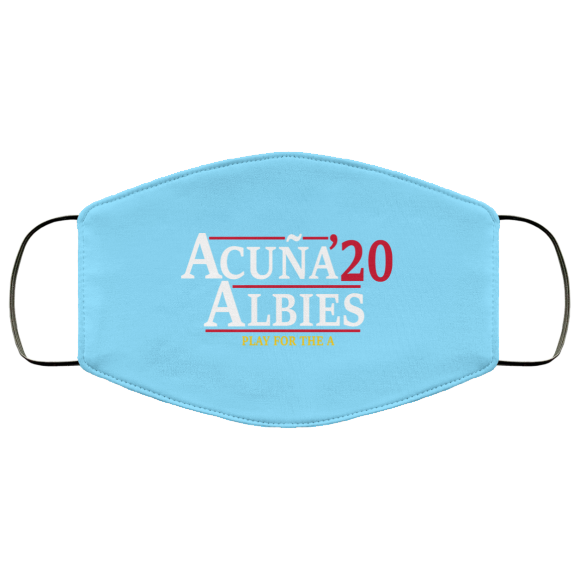 Acuna Albies 2020 Play For The A Face Mask