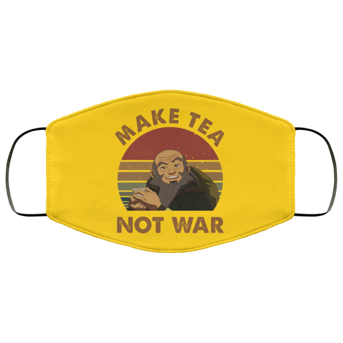 The Last Airbender Avatar Uncle Iroh Make Tea Not War Face Mask