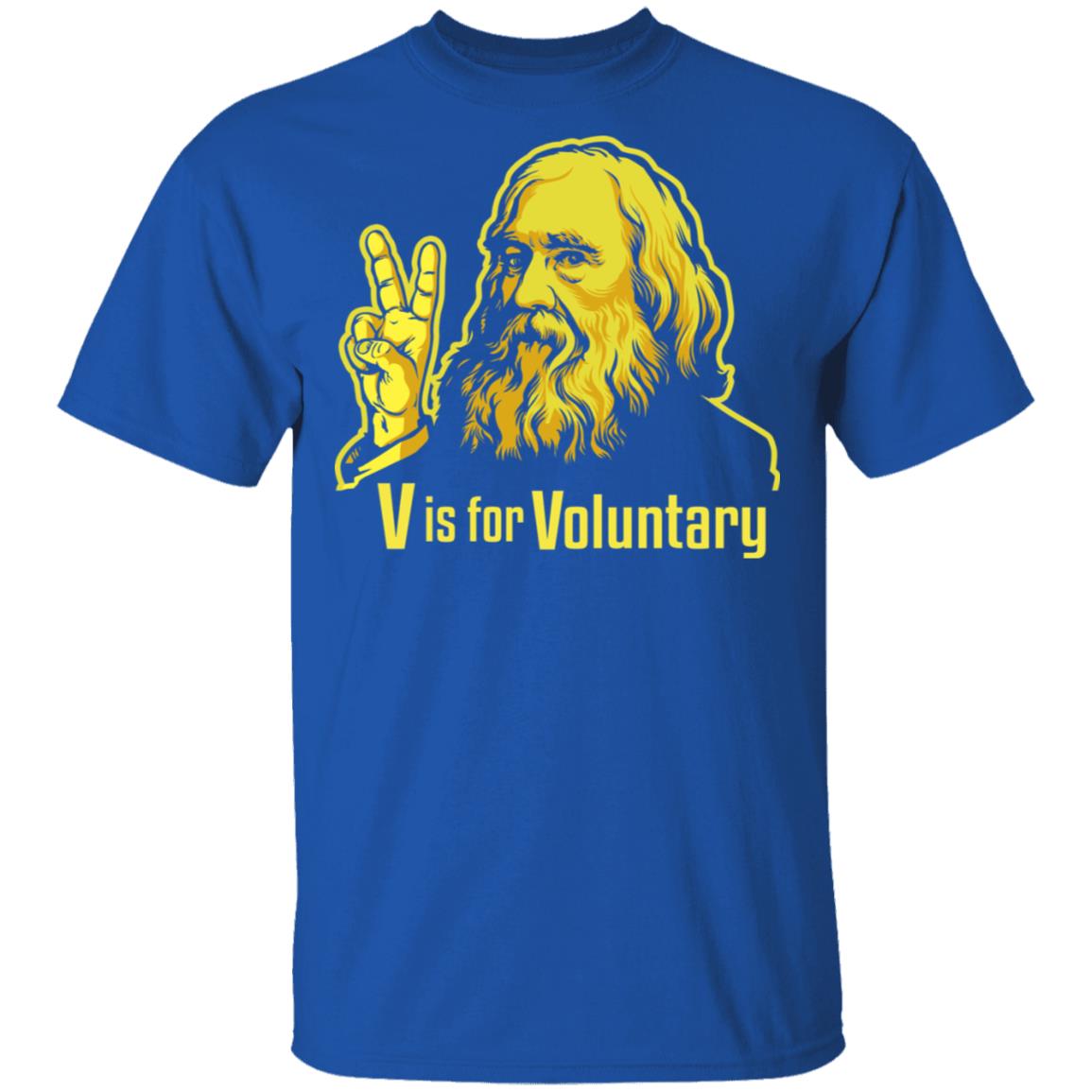 V Is For Voluntary Lysander Spooner Shirt, Hoodie, Tank