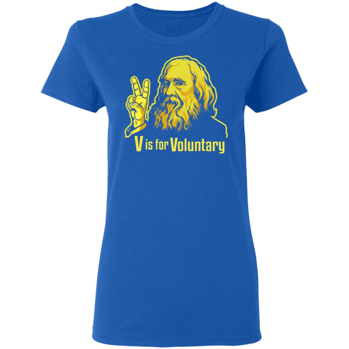 V Is For Voluntary Lysander Spooner Shirt, Hoodie, Tank