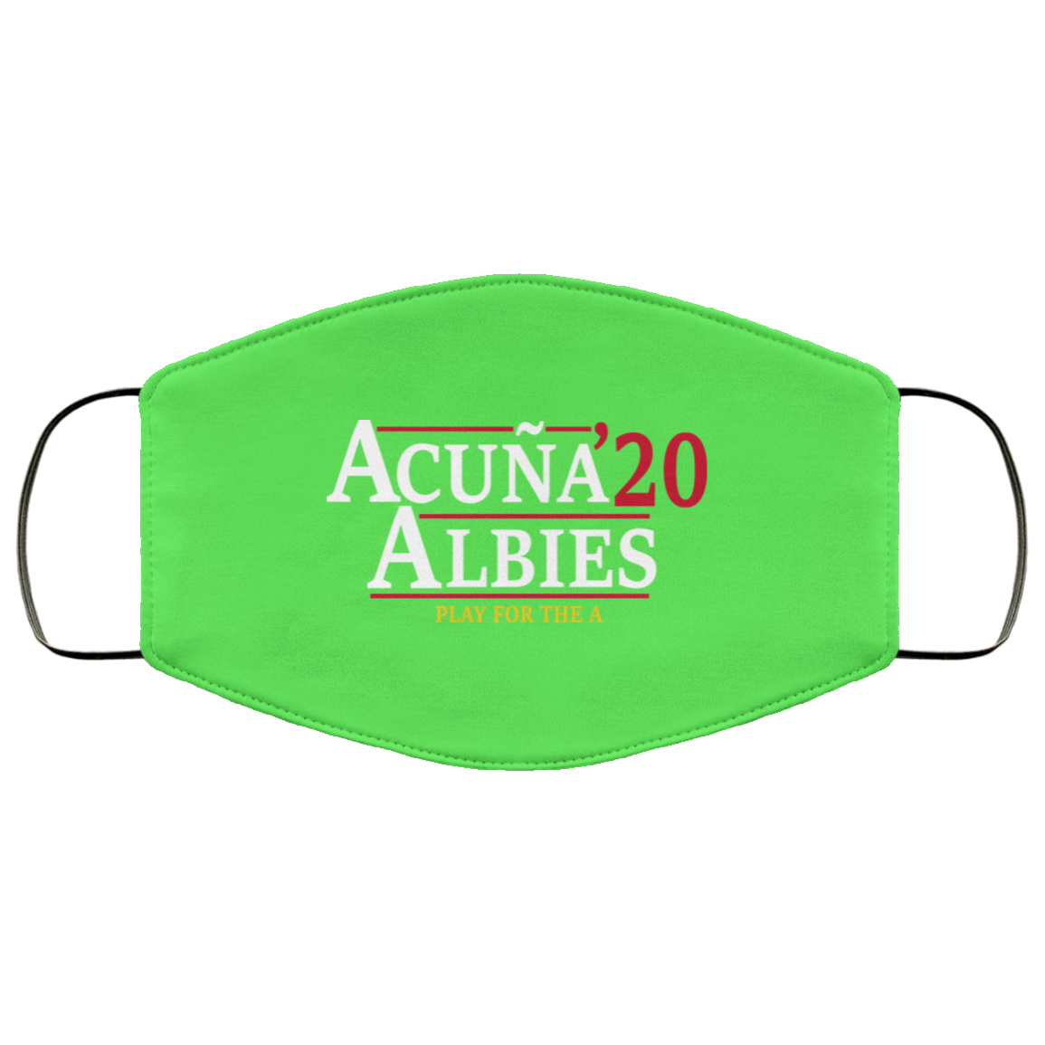 Acuna Albies 2020 Play For The A Face Mask