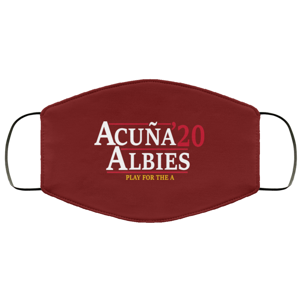 Acuna Albies 2020 Play For The A Face Mask