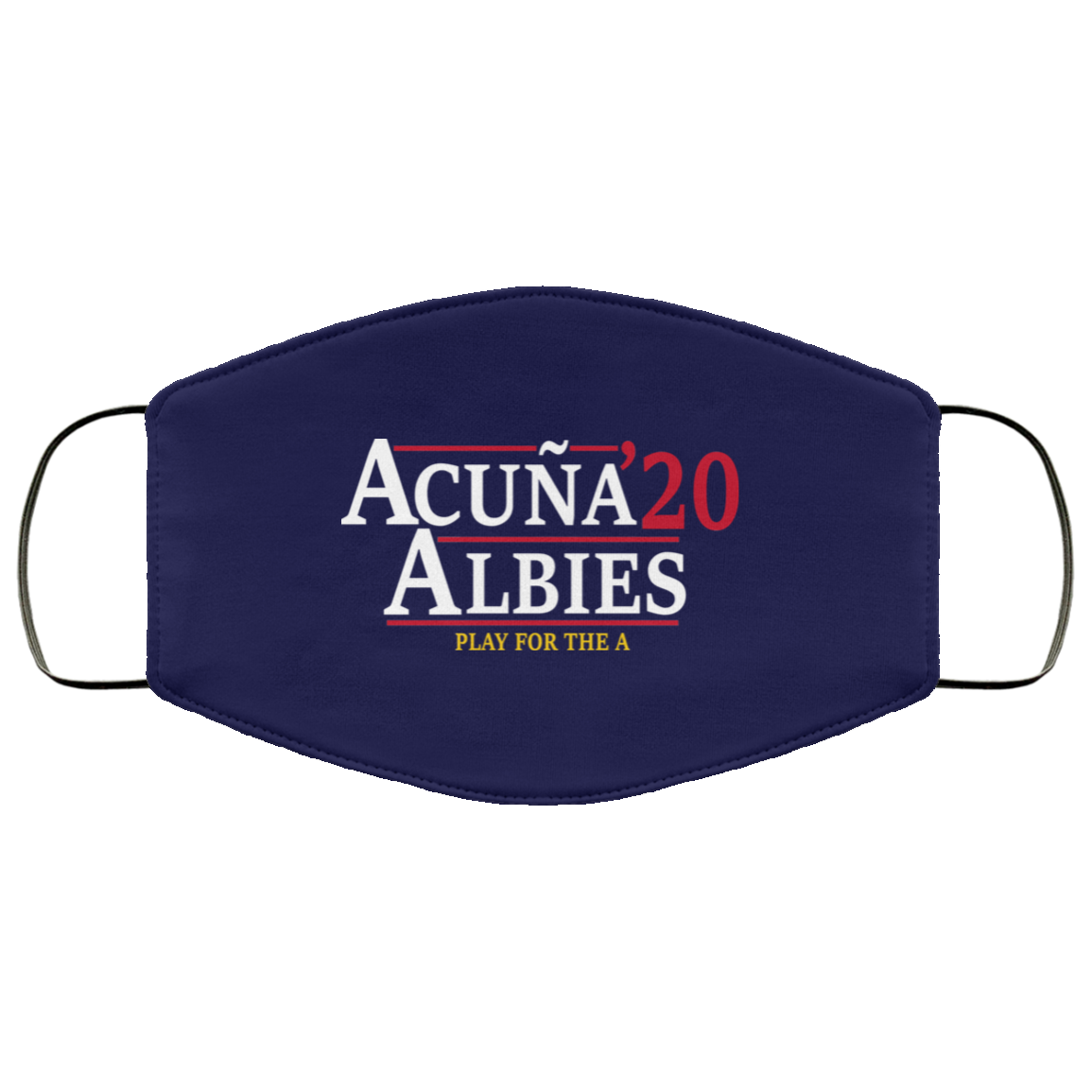 Acuna Albies 2020 Play For The A Face Mask