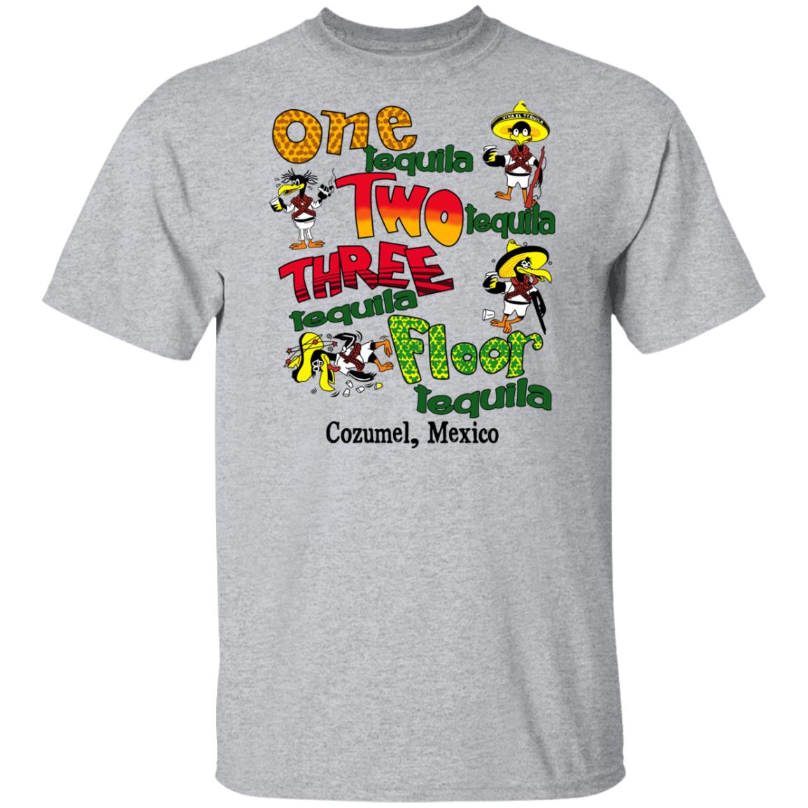 One Tequila Two Tequila Three Tequila Floor Mexico Shirt, Hoodie, Tank
