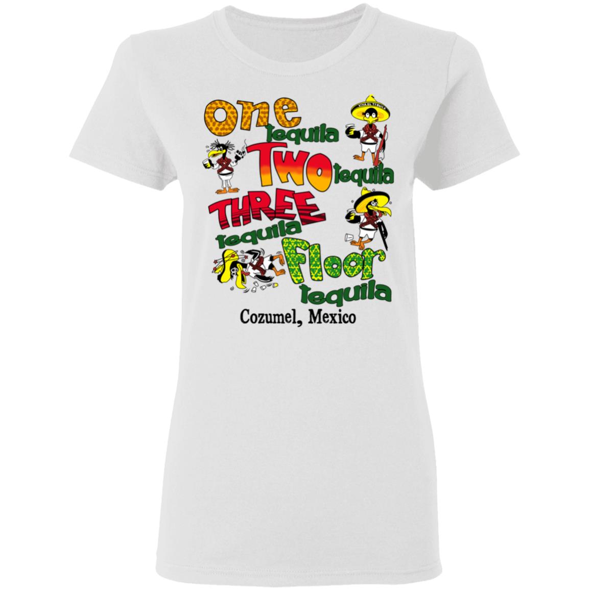 One Tequila Two Tequila Three Tequila Floor Mexico Shirt, Hoodie, Tank