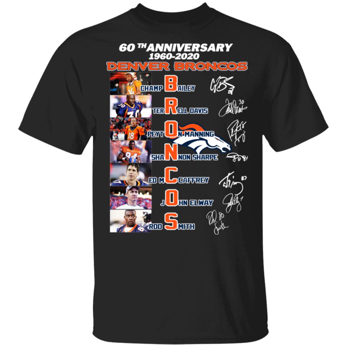 60th Anniversary Denver Broncos 1960 2020 Shirt, Hoodie, Tank