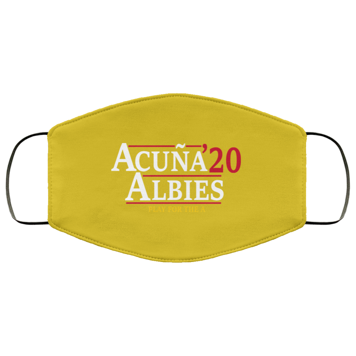 Acuna Albies 2020 Play For The A Face Mask