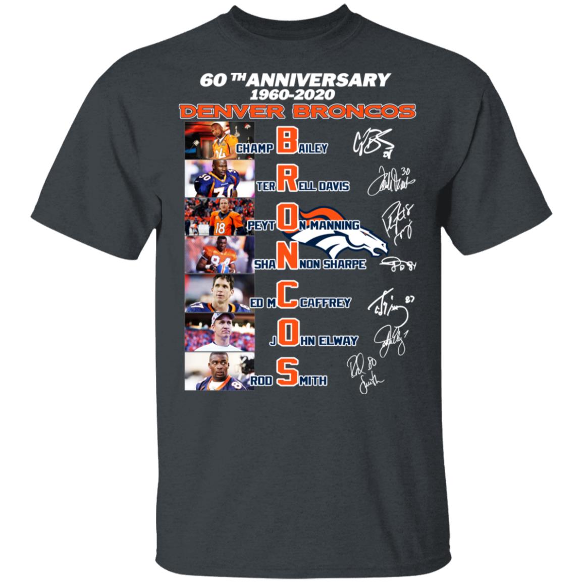 60th Anniversary Denver Broncos 1960 2020 Shirt, Hoodie, Tank