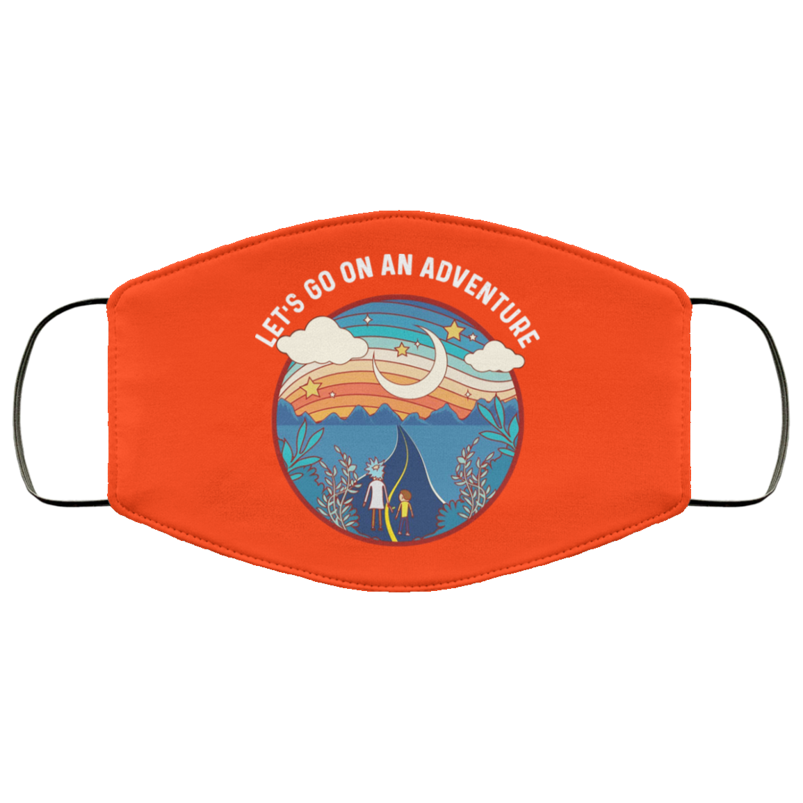 Rick And Morty Let’s Go On An Adventure Face Mask