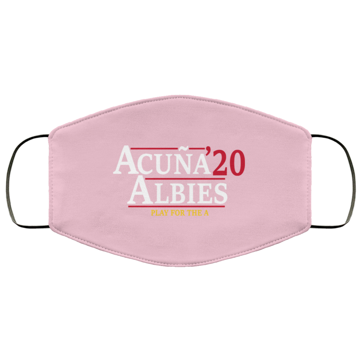 Acuna Albies 2020 Play For The A Face Mask