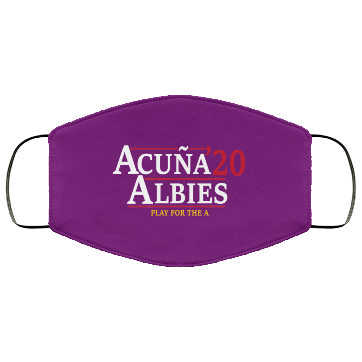 Acuna Albies 2020 Play For The A Face Mask