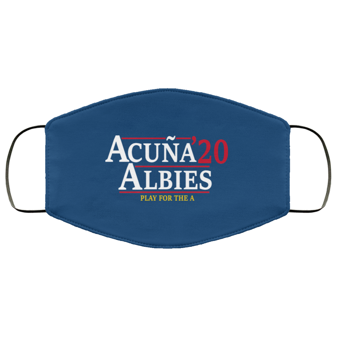 Acuna Albies 2020 Play For The A Face Mask
