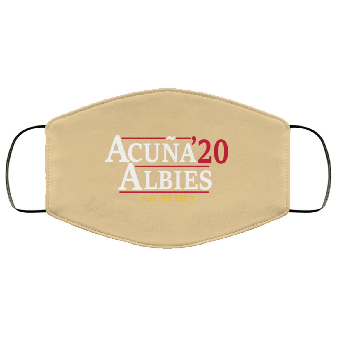 Acuna Albies 2020 Play For The A Face Mask