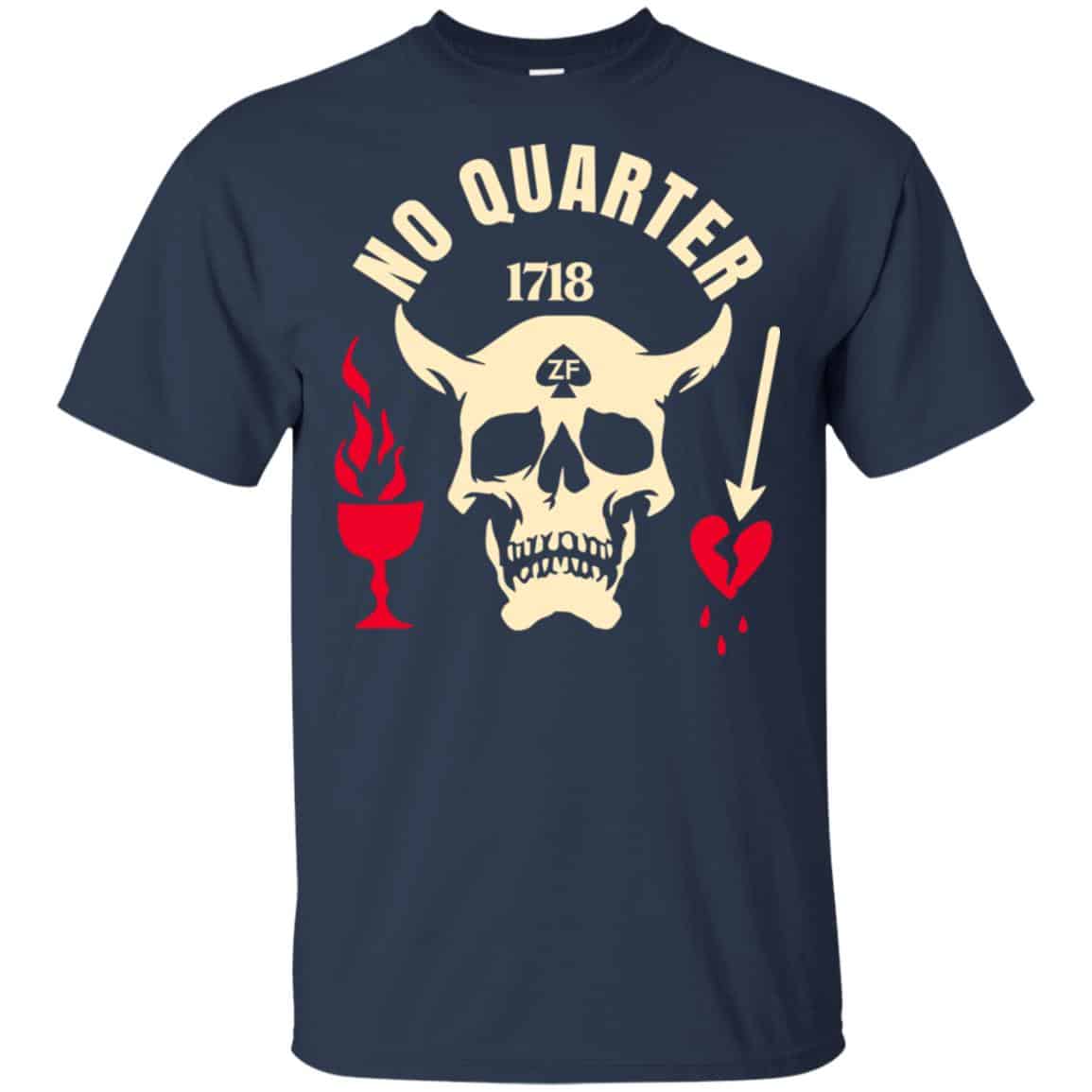 Black Beard No Quarter 1718 T-Shirts, Hoodie, Tank