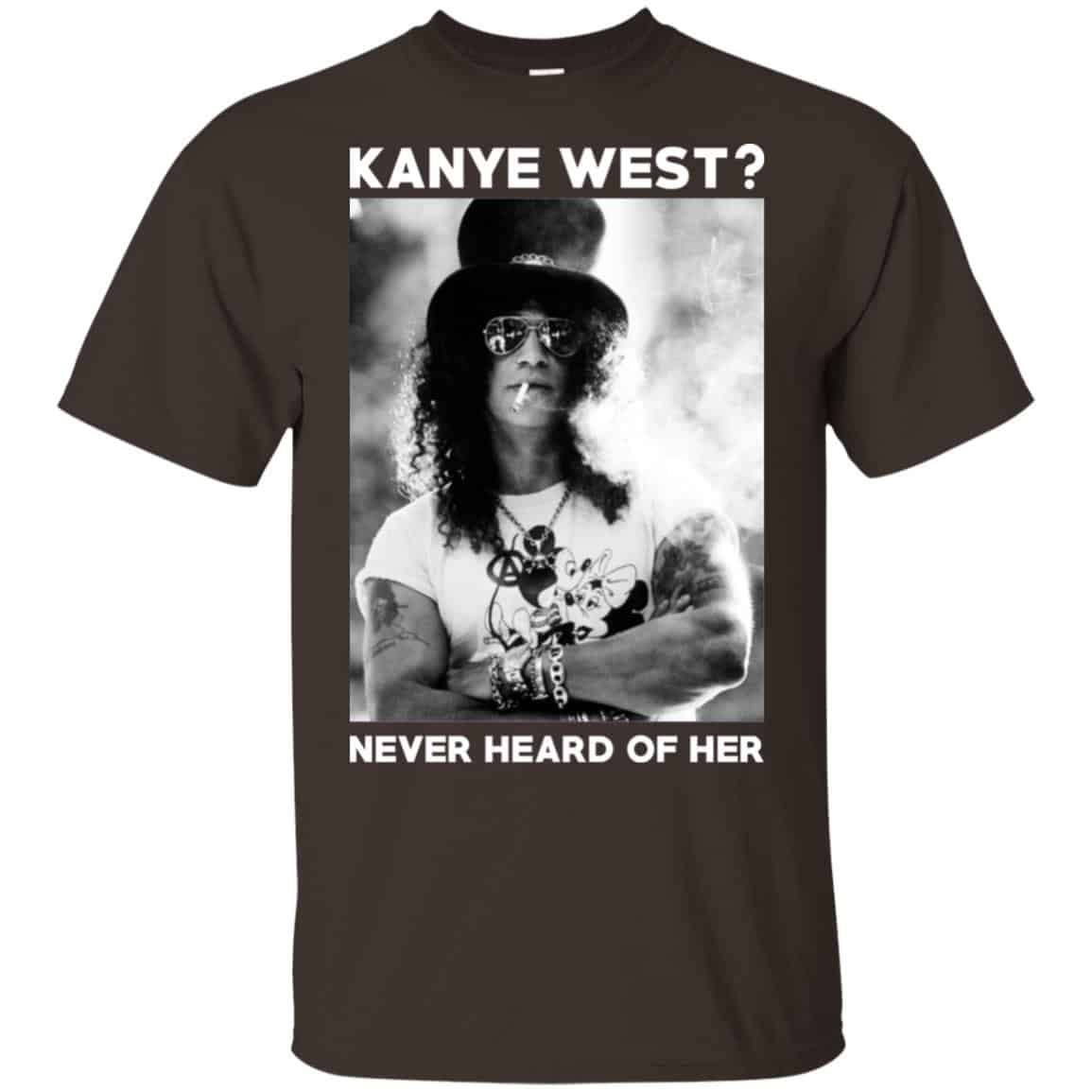 Guns N’ Roses: Kanye West? Never Heard Of Her – Guns N’ Roses T-Shirts, Hoodie, Tank