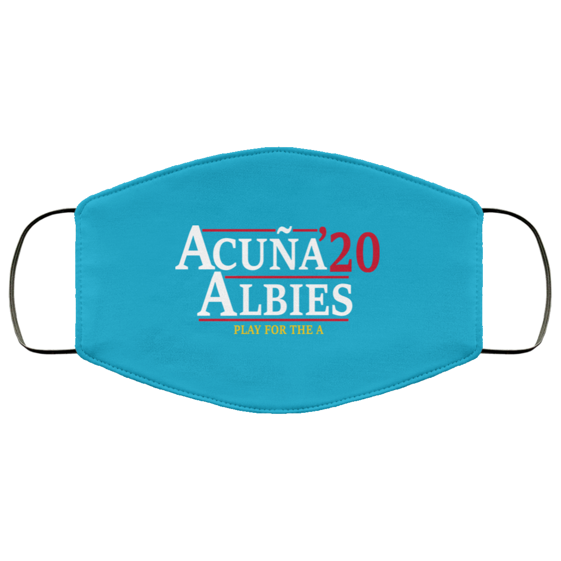 Acuna Albies 2020 Play For The A Face Mask