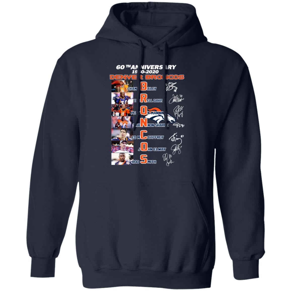 60th Anniversary Denver Broncos 1960 2020 Shirt, Hoodie, Tank