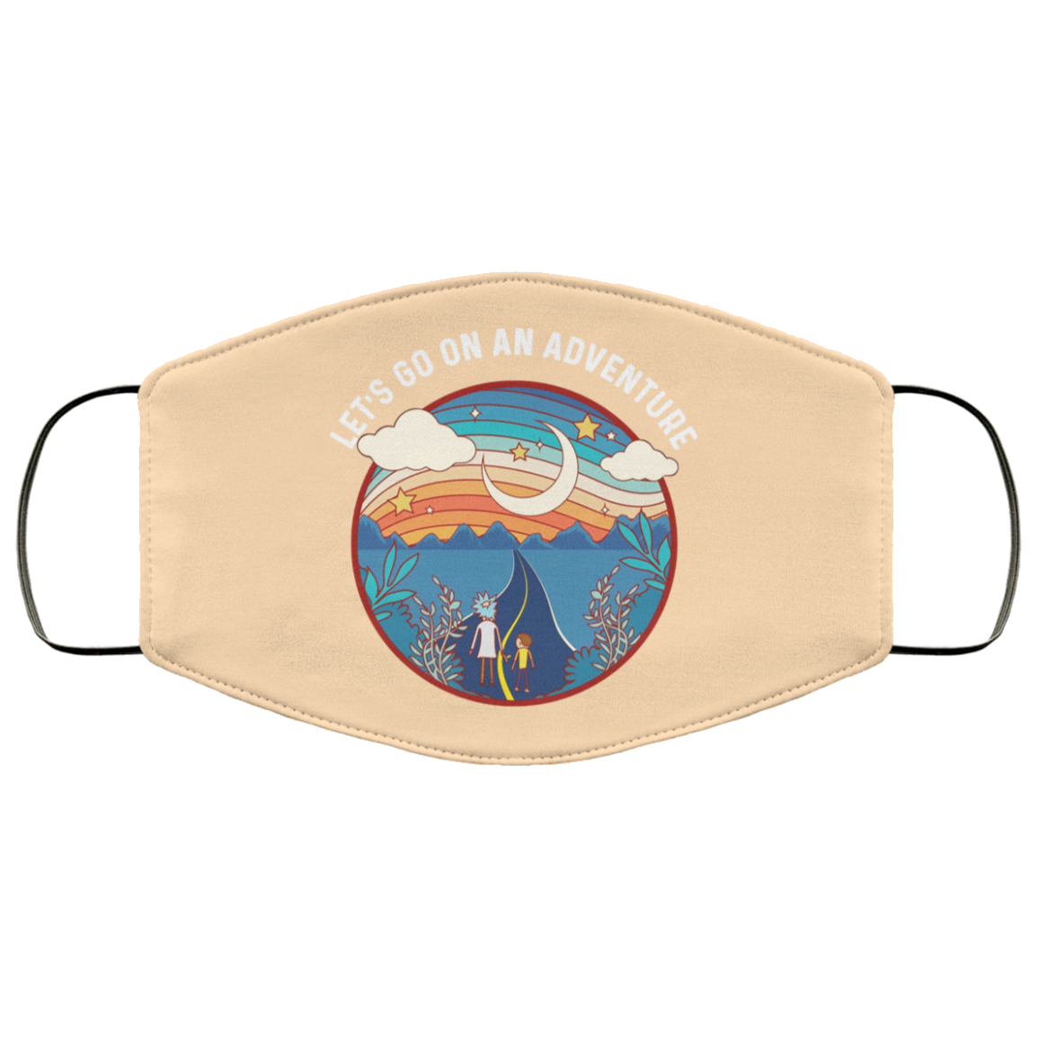 Rick And Morty Let’s Go On An Adventure Face Mask