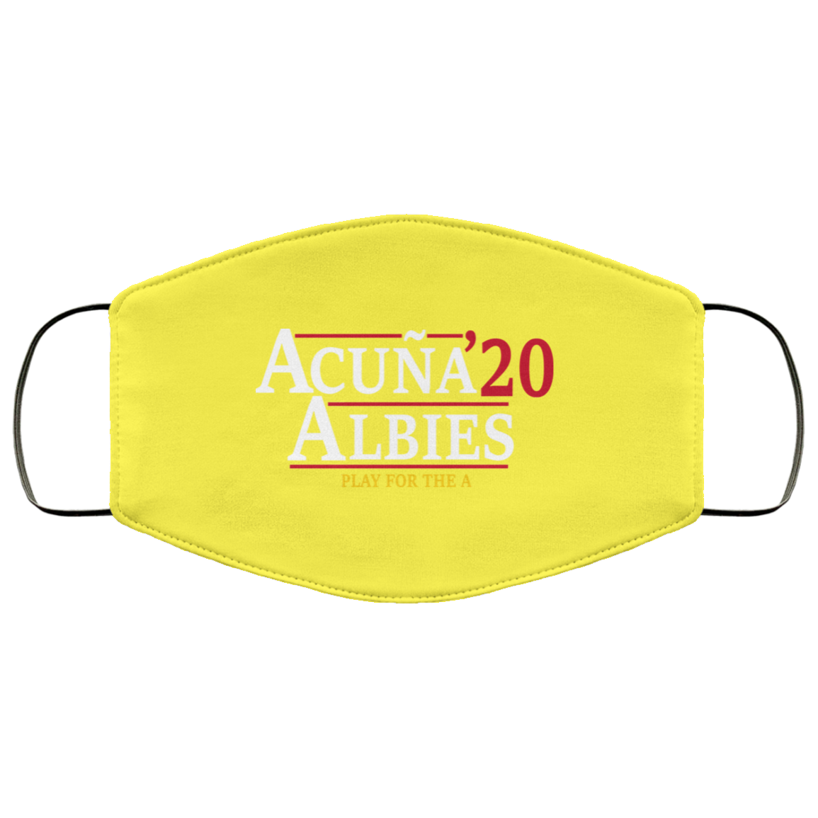 Acuna Albies 2020 Play For The A Face Mask