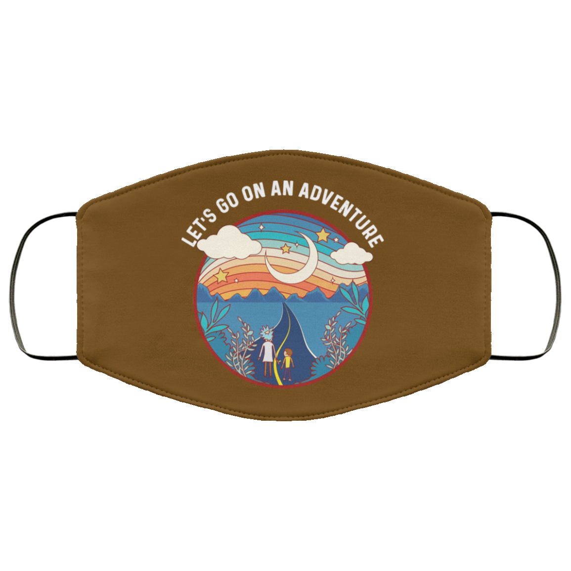 Rick And Morty Let’s Go On An Adventure Face Mask