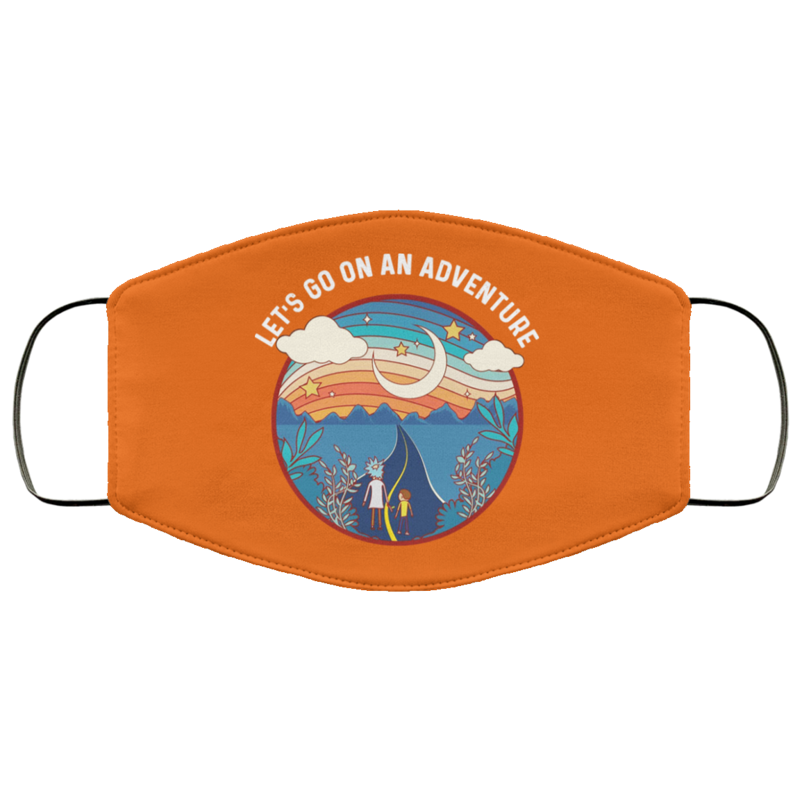 Rick And Morty Let’s Go On An Adventure Face Mask