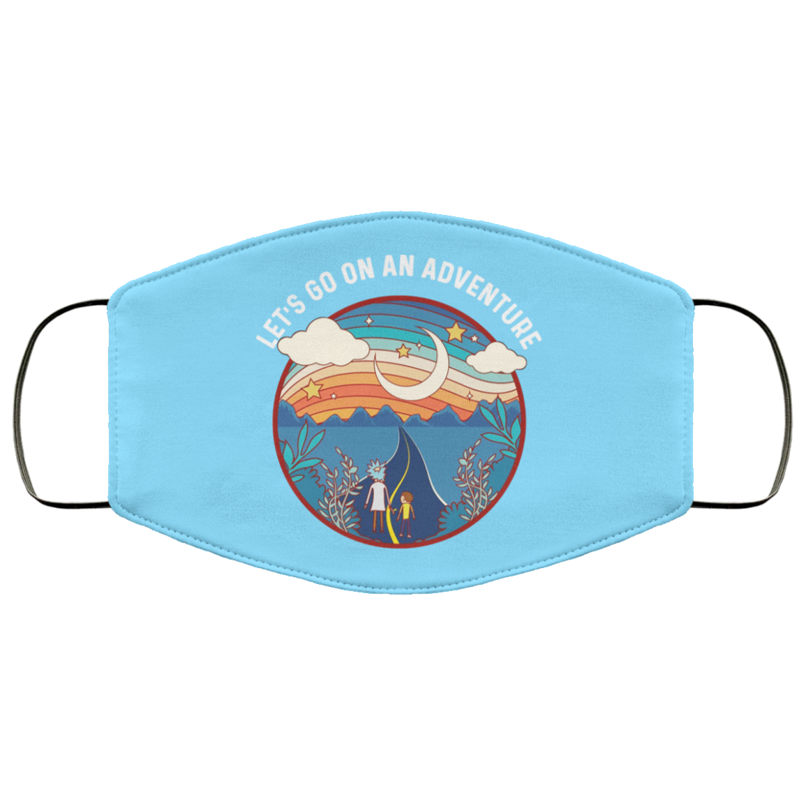 Rick And Morty Let’s Go On An Adventure Face Mask