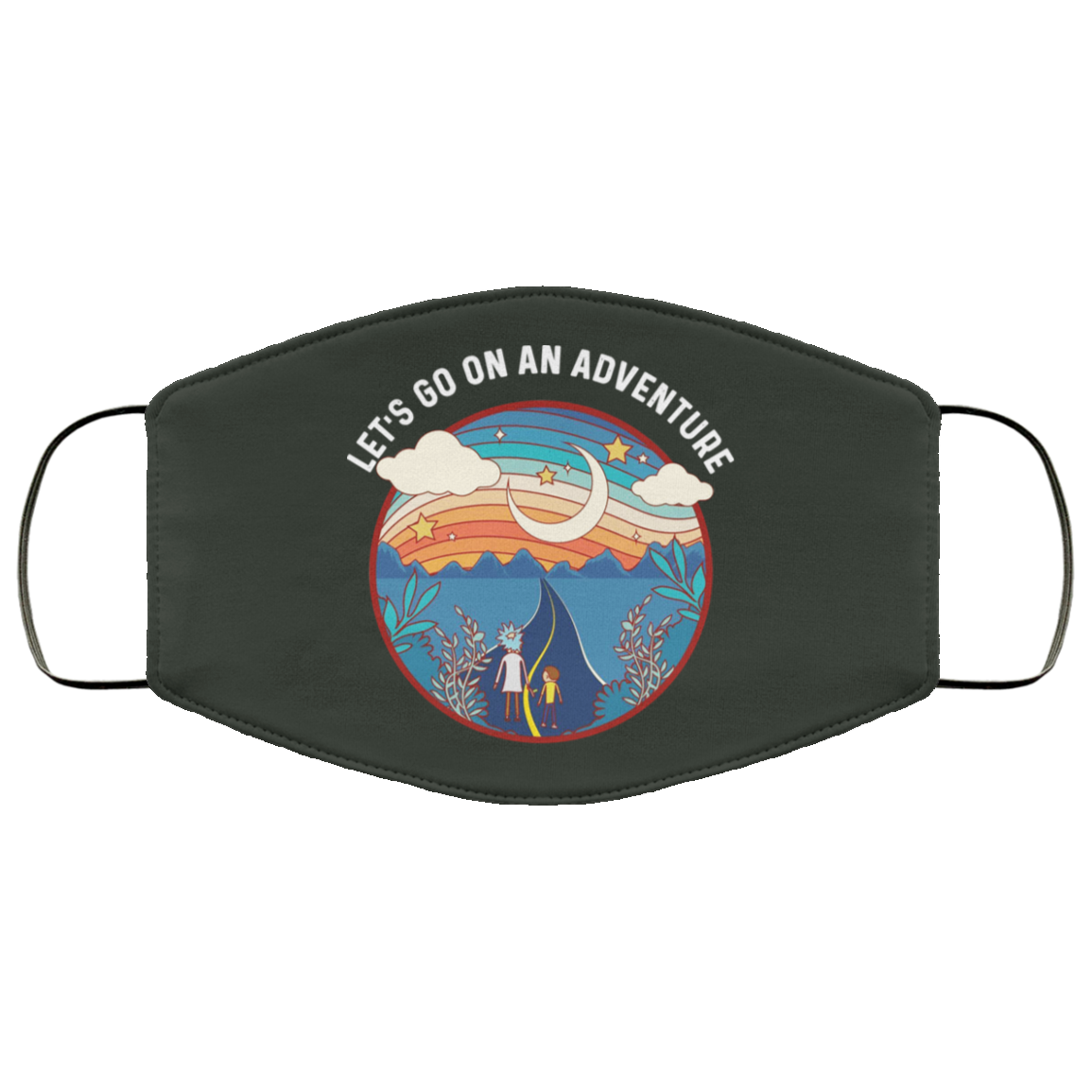 Rick And Morty Let’s Go On An Adventure Face Mask