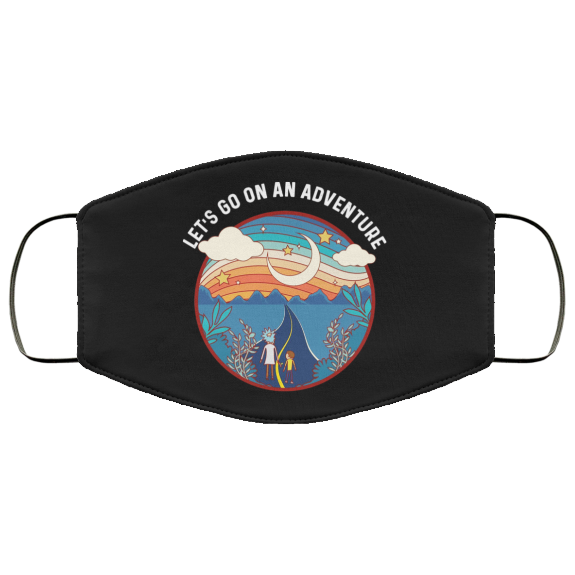 Rick And Morty Let’s Go On An Adventure Face Mask