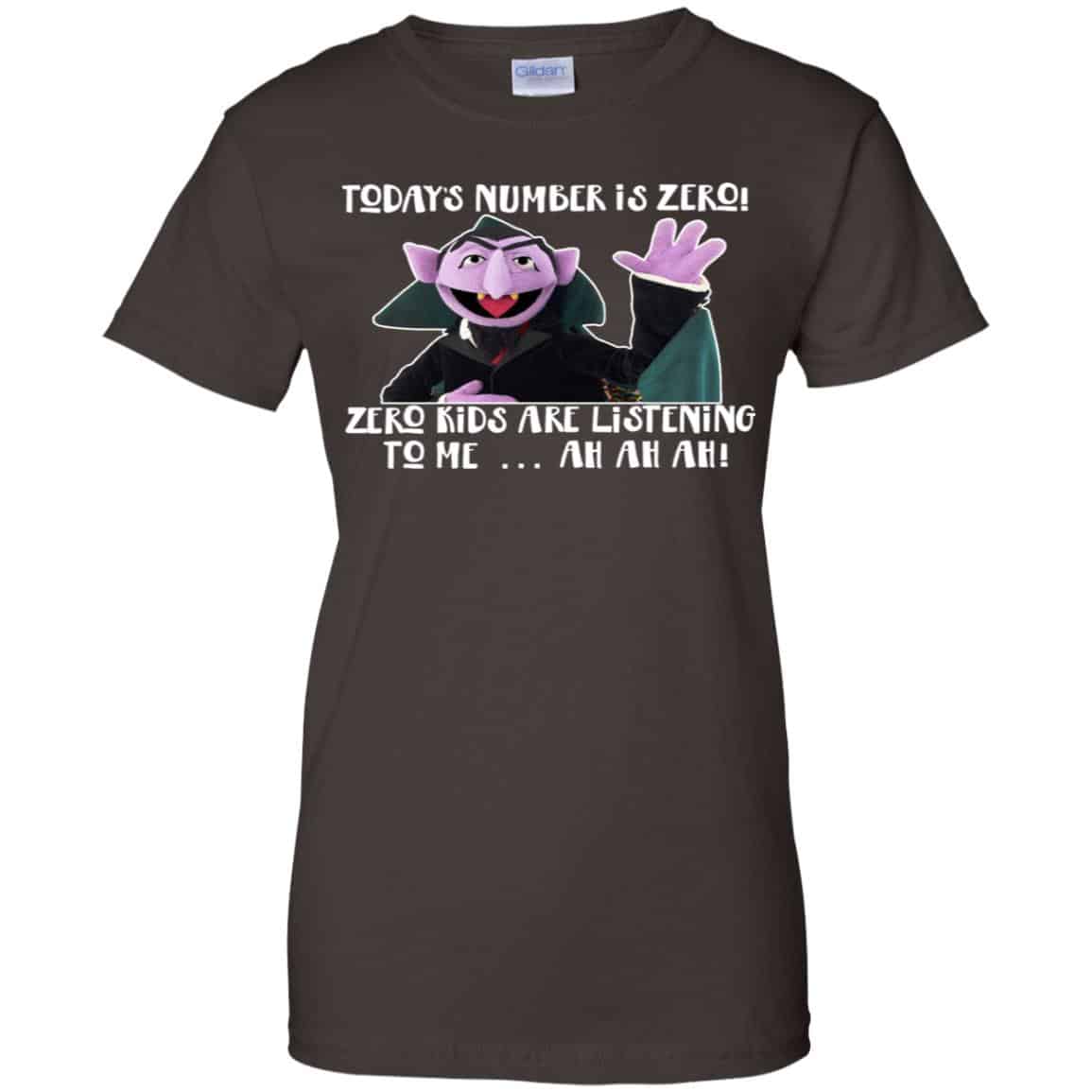 Count von Count – Today’s Number is Zero Zero Kids Are Listening To Me T-Shirts, Hoodie, Tank