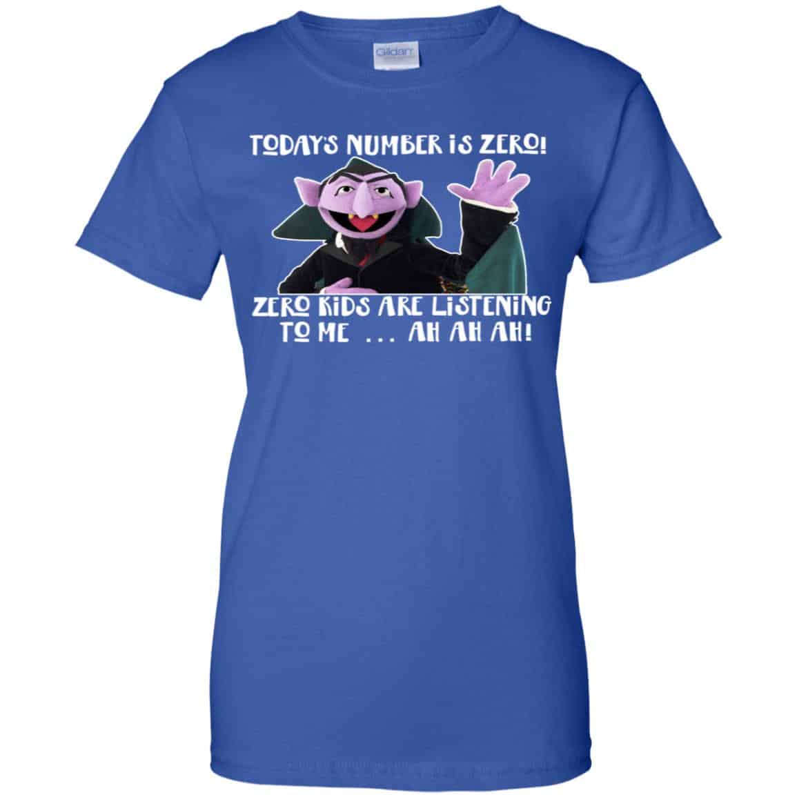 Count von Count – Today’s Number is Zero Zero Kids Are Listening To Me T-Shirts, Hoodie, Tank