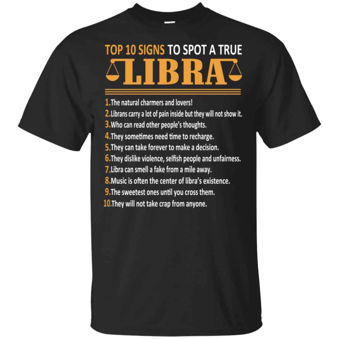 Top 10 Signs To Spot A True Libra Shirt, Hoodie, Tank