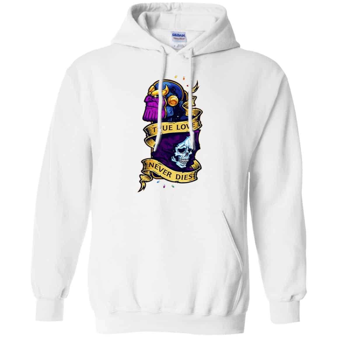 The Avengers: Thanos True Love Never Dies T-Shirts, Hoodie, Tank