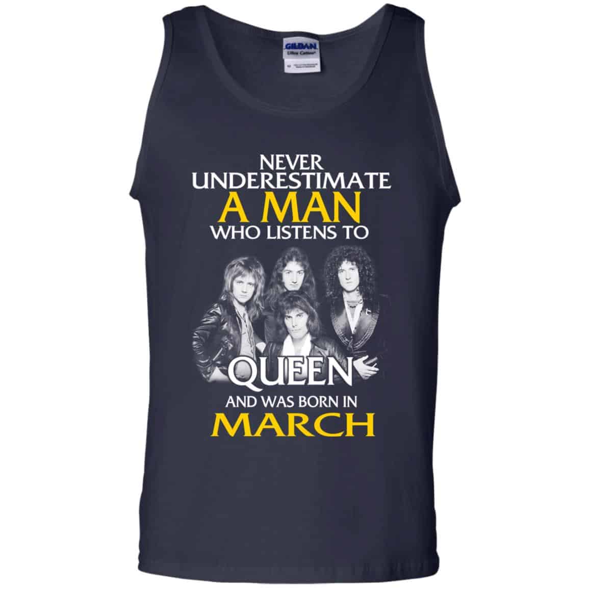 A Man Who Listens To Queen And Was Born In March T-Shirts, Hoodie, Tank