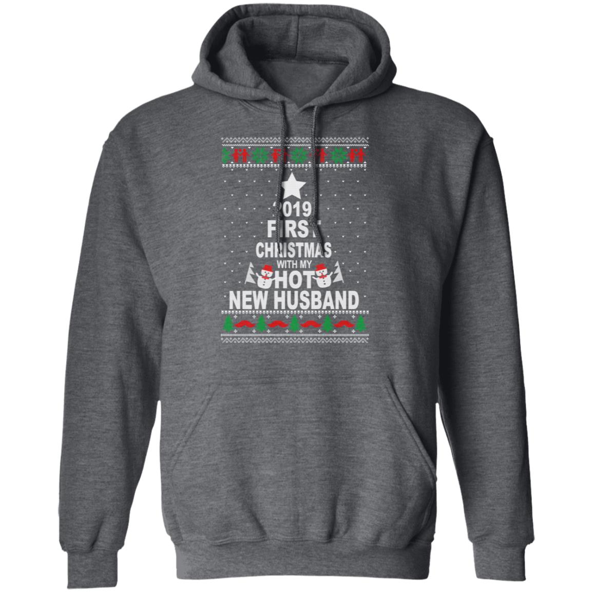 2019 First Christmas With My Hot New Husband Shirt, Hoodie, Tank