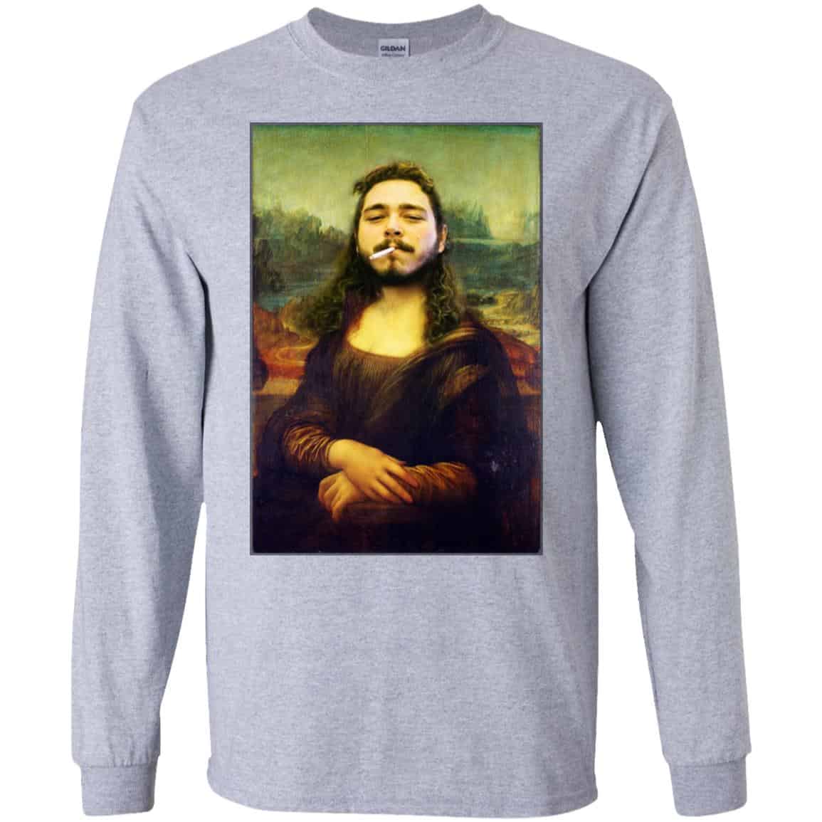 Post Malone Mona Lisa Smoking T-Shirts, Hoodie, Tank