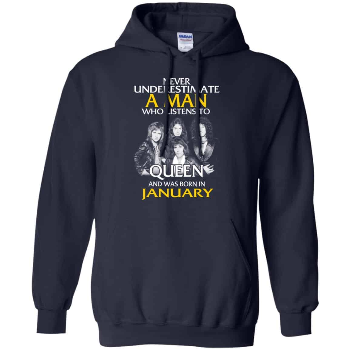 A Man Who Listens To Queen And Was Born In January T-Shirts, Hoodie, Tank