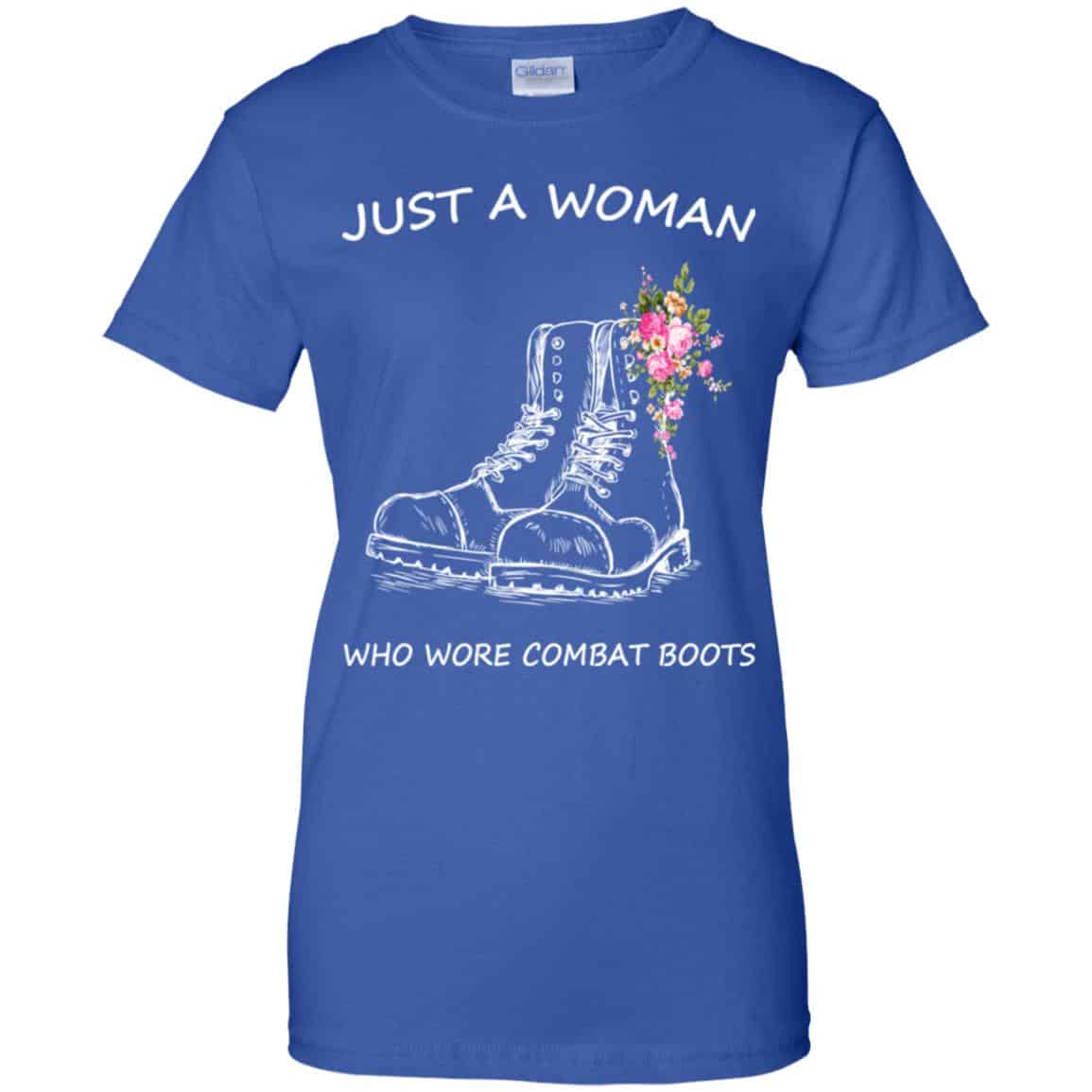 Just A Woman Who Wore Combat Boots T-Shirts, Hoodie, Tank