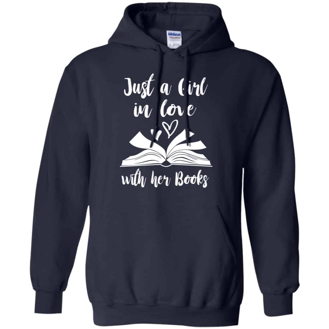 Just A Girl In Love With Her Books T-Shirts, Hoodie, Tank