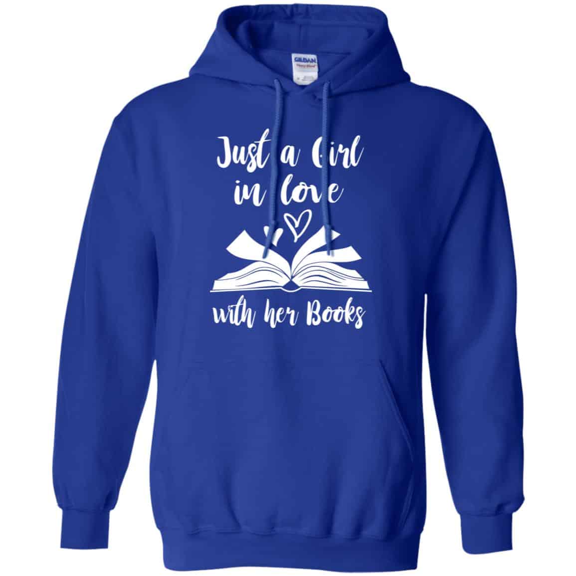 Just A Girl In Love With Her Books T-Shirts, Hoodie, Tank
