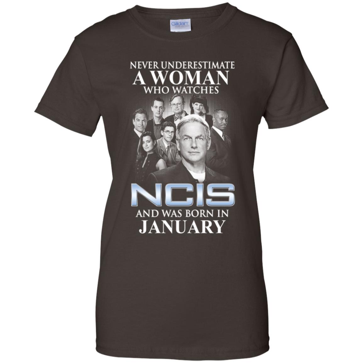 A Woman Who Watches NCIS And Was Born In January T-Shirts, Hoodie, Tank