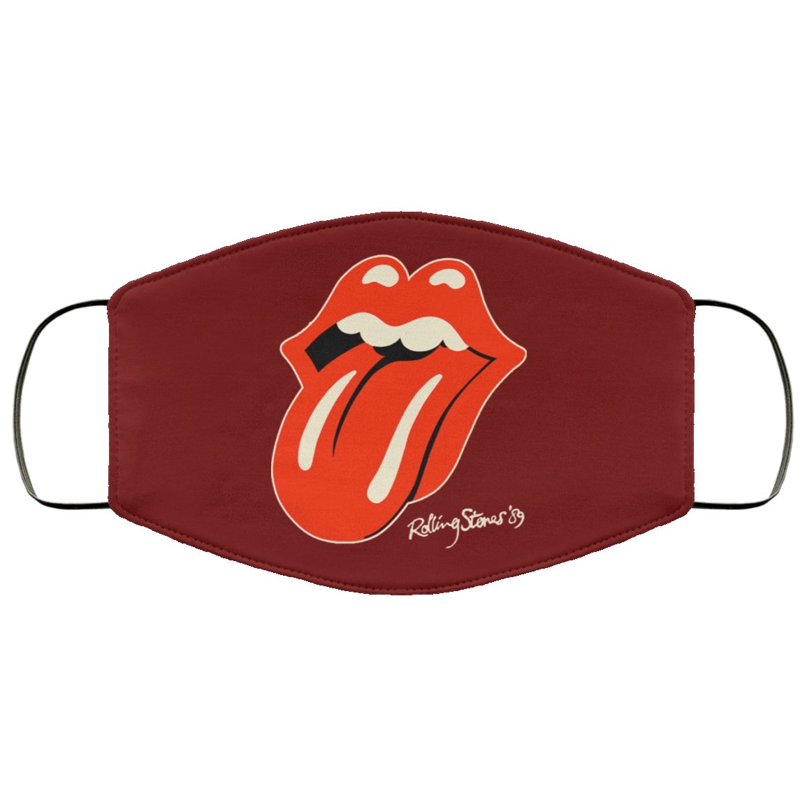 The Rolling Stones 1989 Tour Face Mask