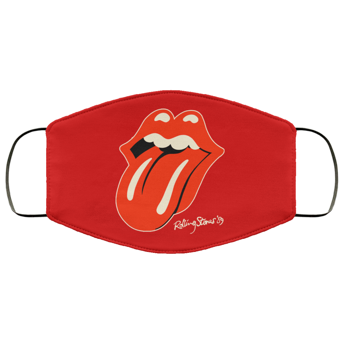 The Rolling Stones 1989 Tour Face Mask