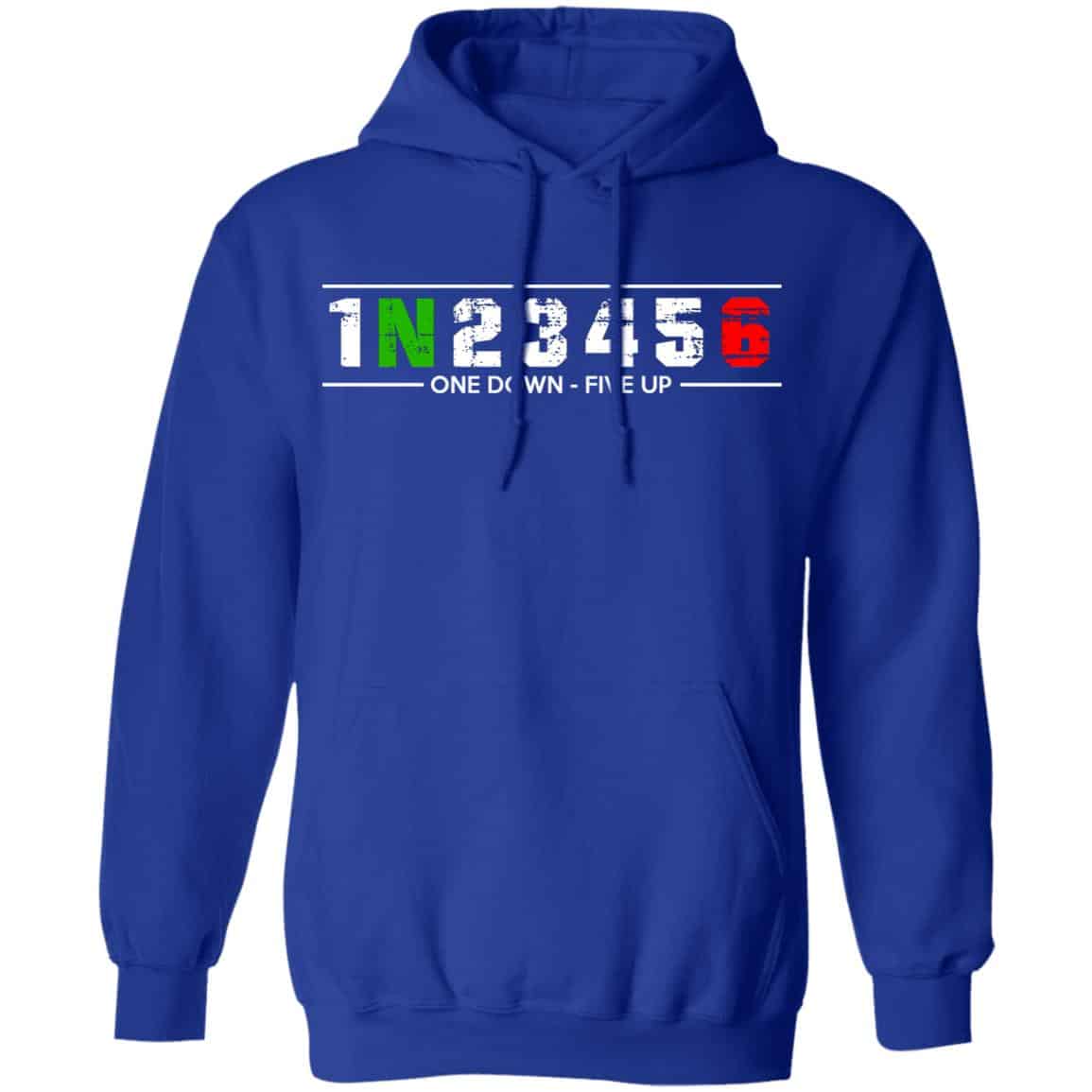 1 N 2 3 4 5 6 One Down Five Up Shirt, Hoodie, Tank