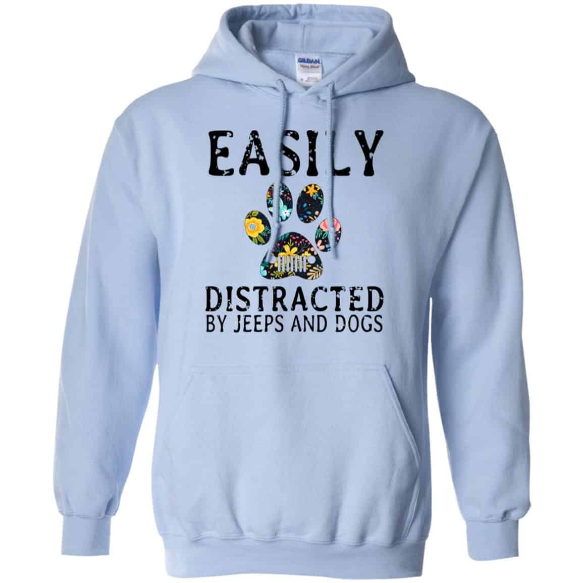 Easily Distracted By Jeeps And Dogs T-Shirts, Hoodie, Tank