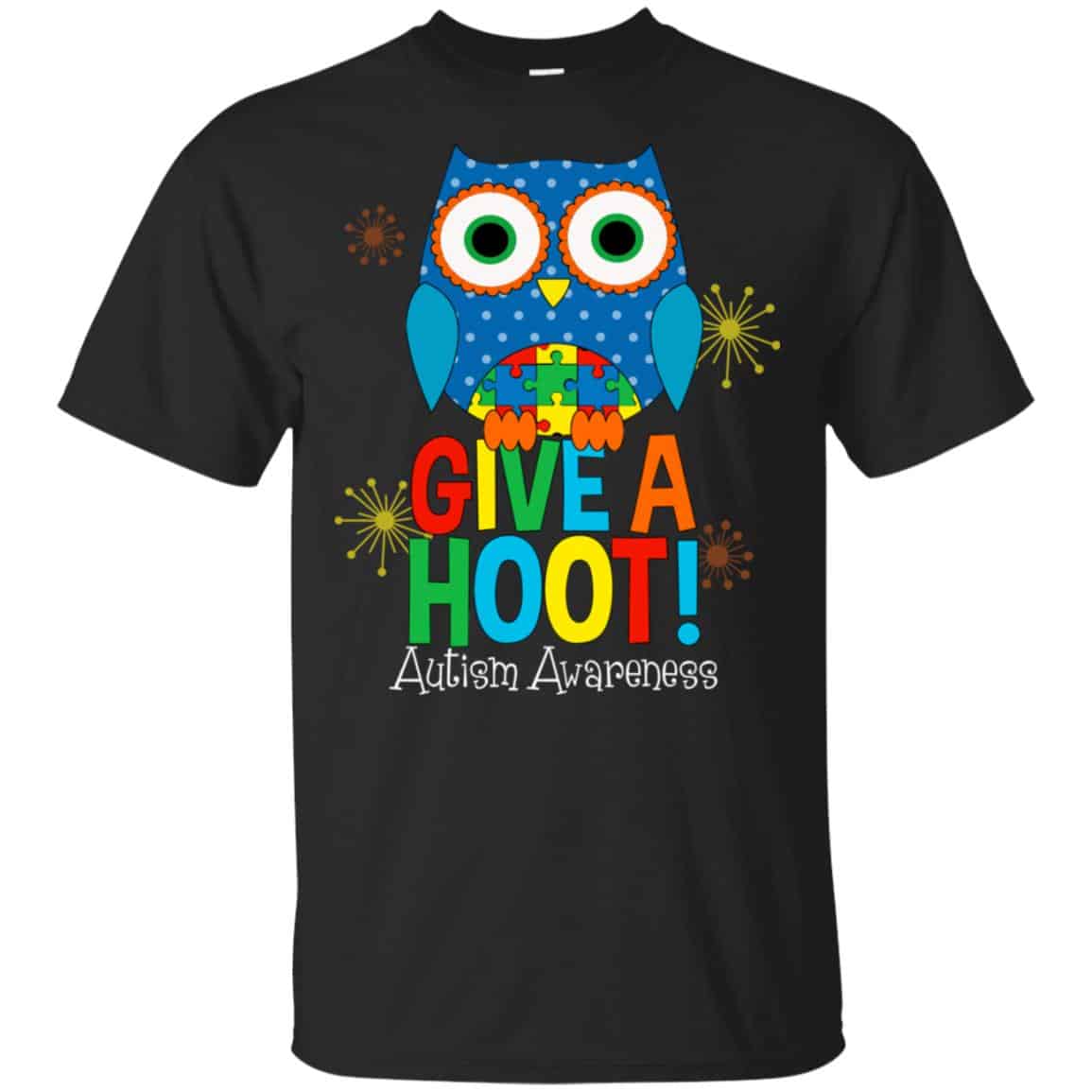 Autism Awareness: Give A Hoot T-Shirts, Hoodie, Tank