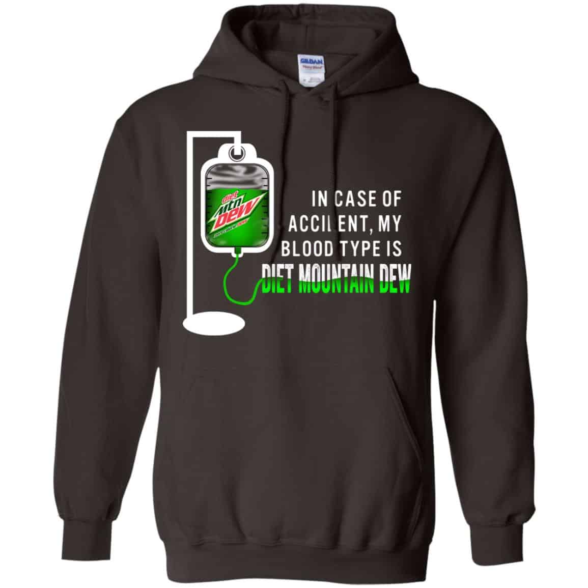 In Case Of Accident My Blood Type Is Diet Mountain Dew T-Shirts, Hoodie, Tank