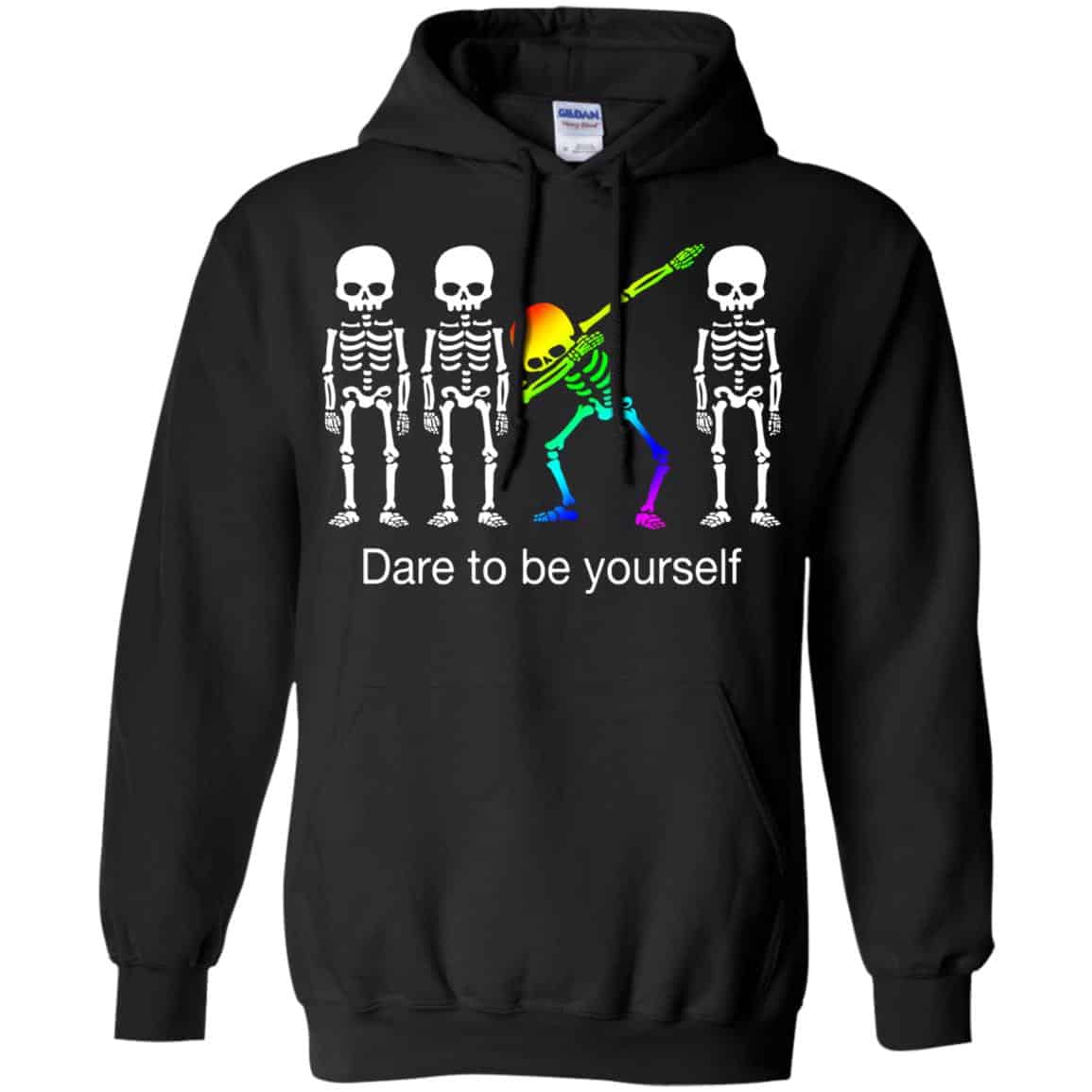 Dabbing Skeleton: Dare To Be Yourself T-Shirts, Hoodie, Tank