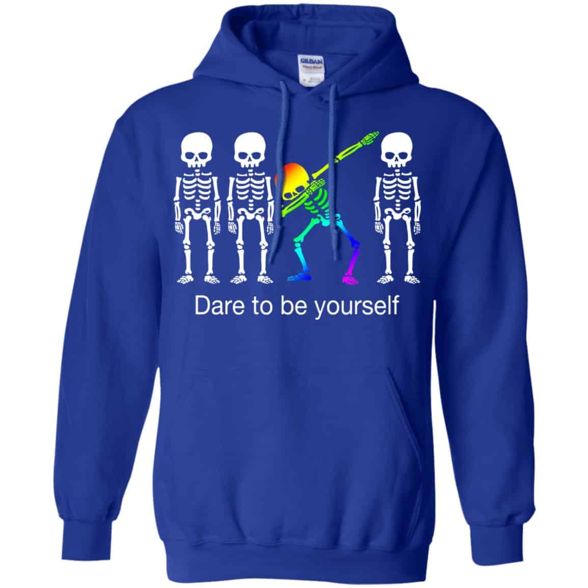Dabbing Skeleton: Dare To Be Yourself T-Shirts, Hoodie, Tank