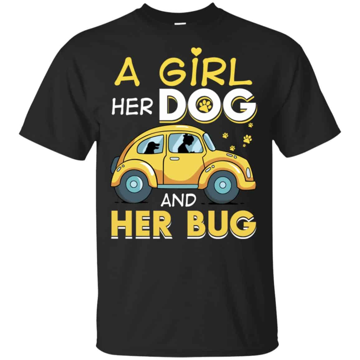 A Girl Her Dog And Her Bug T-Shirts, Hoodie, Tank