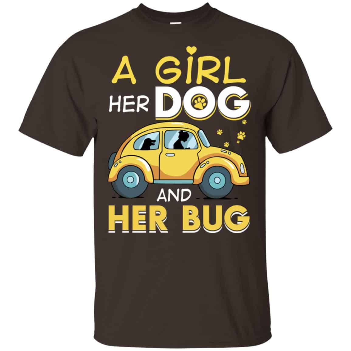 A Girl Her Dog And Her Bug T-Shirts, Hoodie, Tank